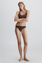 Women's Calvin Klein Logo Elastic Band Mid-High Waist Semi-Sheer Stretch Lace - 5