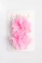 Pink 2-Piece Tulle Flower Girl's Clip Buckle Set - 2