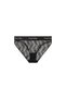 Women's Brand Logo Elastic Band Suitable for Daily Use Black Panties 000Qf7712E Ub1
