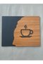 Luxury Black Wooden Series Self Adhesive Tea Coffee Sign - 5