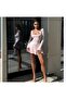 Women's Long Sleeve Flared Mini Dress - 5