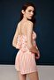 Salmon Elegant Floral Patterned Top 2-Piece Comfortable Shorts-Singlet Set Boxed - Salmon - Selkr30J00T5Gdec-So - 2
