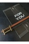 2-Piece Gold Long Buckle Thin Belt, Trouser Belt, Shirt Belt, Coat Belt, Dress Belt - 3