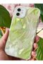 iPhone 11 Case Shiny Holographic Green Butterfly Pattern Shock-Absorbing Camera Protection Silicone - 6