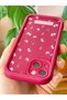 iPhone 13/14 Case Soft Textured Butterfly and Rose Pattern Soft Camera Protection Silicone Cover - 8