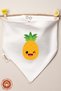 Unisex Baby Newborn Combed Organic Cotton Fruit Printed Baby Bib Set of 3 - 3