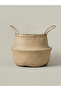 Natural Foldable Wicker Basket Flower Pot 30X33Cm - 2