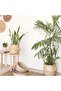 Natural Foldable Wicker Basket Flower Pot 30X33Cm - 8