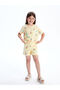 Girl's Vizyon Printed Shorts with Elastic Waistband