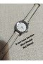 Retro Minimal Model Rakamli Vintage Style Silver Color Case Women's Wristwatch.. Beige Color Band - 2
