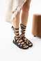 Via Catarina Black Cleopatra Ankle Strap Women's Sandals - 4