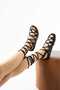 Via Catarina Black Cleopatra Ankle Strap Women's Sandals