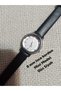 Retro Minimal Model Numeral Vintage Style Silver Case Women's Wristwatch - Black Color Band - 3