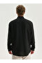 Nevavm Slim Fit Long Sleeve Linen Blend Men's Shirt with Difference - 4