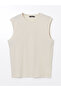 Nevavm with Difference Oval Collar Men's Sleeveless T-Shirt - 5