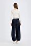 Barrel Fit Elastic Waist Ankle Length Pocket Soft Jean Pants E3873Ax25Sp - 7