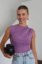 Sleeveless Gathered Detailed Sandy Women's Blouse 3086 - 7