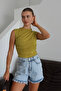 Sleeveless Gathered Detailed Sandy Women's Blouse 3086 - 3