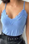 Women's Lace Detailed Rope Strap Sandy Blouse 1070 - 3