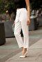 Exclusive Carrot Leg Elastic High Waist Woven Women's Trousers 4001 - 5