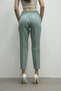 Women's Carrot Leg High Waist Lycra Woven Trousers 3001 - 7