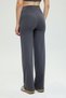 Comfort High Waist Straight Cut Trousers Smoked - 6