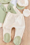 Self-vest bowtie 5-piece baby boy hospital outfit set - 3