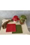 50 Pieces of Red and Green Polka Dot Red Jar Lid Fabric (Cover) and Beaded Binding Rope - 2