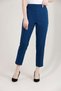 1005 Petrol Carrot Leg High Waist Lycra Woven Women's Trousers - 6