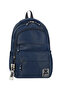 Water Repellent Special Fabric Lightweight Unisex High School and Middle School Backpack Navy Blue