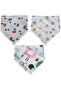Triangle Scarf Muslin Drool and Feeding Bib 10pcs - 2