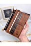With Phone Compartment - Genuine Leather Wallet - with Magnet and Hand Tape - Hazelnut Color Large Portfolio 2028 - 4
