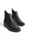 Mubiano Genuine Leather Collection Women's Rubber Detailed Short Boots&Bootie Black - Mcsdt036 - S - 8