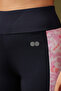 High Rise Active Tights in Navy with Pink Side Panels - 5