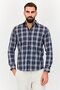 Men Slim Fit Checkered Long sleeve Casual Shirt, Multicolor