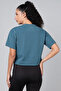 Comfort Fit Active Crop Top in Deep Sea Blue - 4