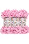 Puffy 3 Pack Hand Knitting Yarn - No Needles - 100g X 3 Pieces - Color No: 185 - Pink