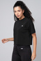Comfort Fit Active Crop Top in Black - 2