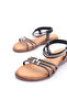 25Y174 Women's Black Stone Sandals - 4