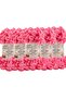 Puffy 5 Pack Hand Knitting Yarn - No Needles - 100g X 5 Pieces - Color No: 377 - Vibrant Pink