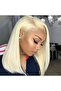 Middle-Parted Bangs Wig: Medium Straight Hair - 3