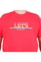 Men's Plus Size Crew Neck T-Shirt Let's Do It 25186 Red - 2