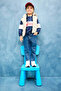 100% Cotton Baby Boy Shirt Collar Printed School Sweatshirt F3226A525Au - 4