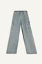 Girls Cargo Pocket Wide Leg Wide Wide Leg Jeans 3163943 - 8
