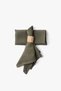 Lona 2-Piece Linen Fabric Serving Presentation Napkin 45X45 Khaki