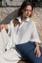 Larin Short Sleeve Women's Shirt Denim Striped - 3