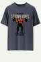 Gym Fitness Printed T-Shirt Oversize Black Men's T-Shirt (Bol Cut)