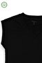 Girl's Black Sweater V-Neck Sleeveless Camisole Knitwear Casual Comfortable Top - 4