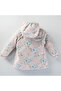 Wind & Rain Resistant Floral Girl's Raincoat Seasonal Coat with Double Sided Bag - 7