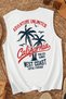 Westcoat Printed Casual Cut Cotton Oversize 0 Sleeve (Sleeveless) T-Shirt